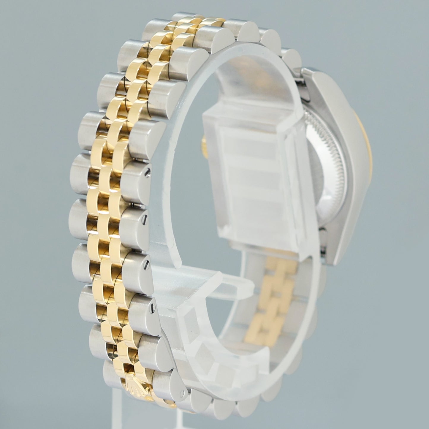 2008 MINT Rolex 179173 Ladies 26mm DateJust White Diamond Two-Tone Gold Steel Jubilee Watch