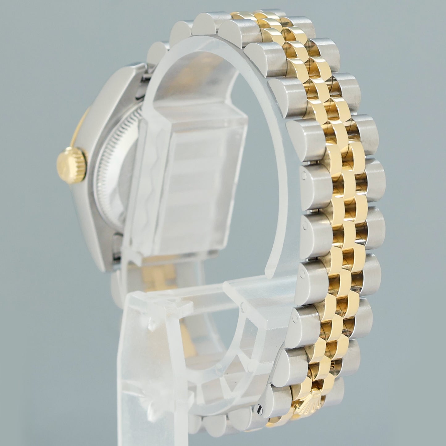2008 MINT Rolex 179173 Ladies 26mm DateJust White Diamond Two-Tone Gold Steel Jubilee Watch