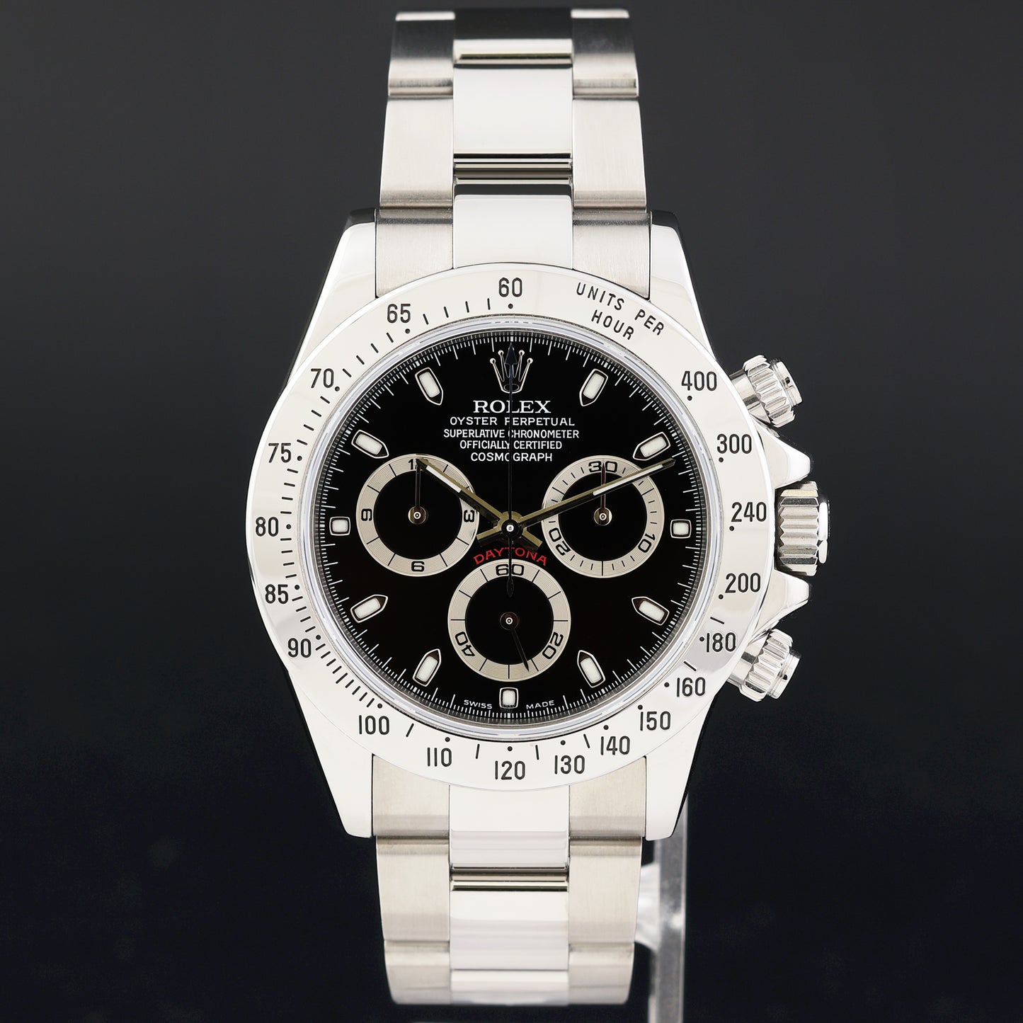 2003 MINT PAPERS Rolex Daytona 116520 Black Steel Cosmograph Watch Box