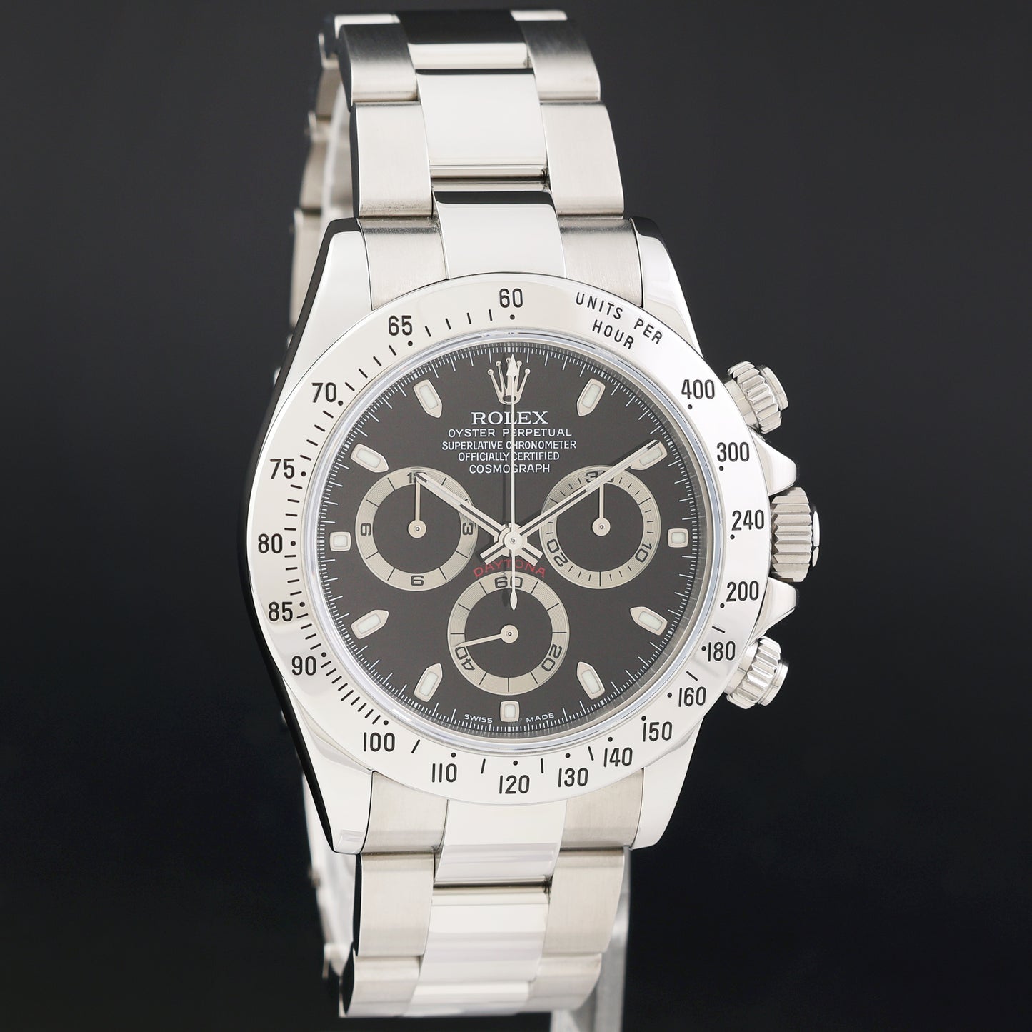 2003 MINT PAPERS Rolex Daytona 116520 Black Steel Cosmograph Watch Box