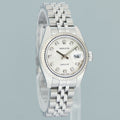PAPERS MINT Ladies Rolex DateJust 179174 Silver Anniversary Diamond Jubilee 26mm Watch