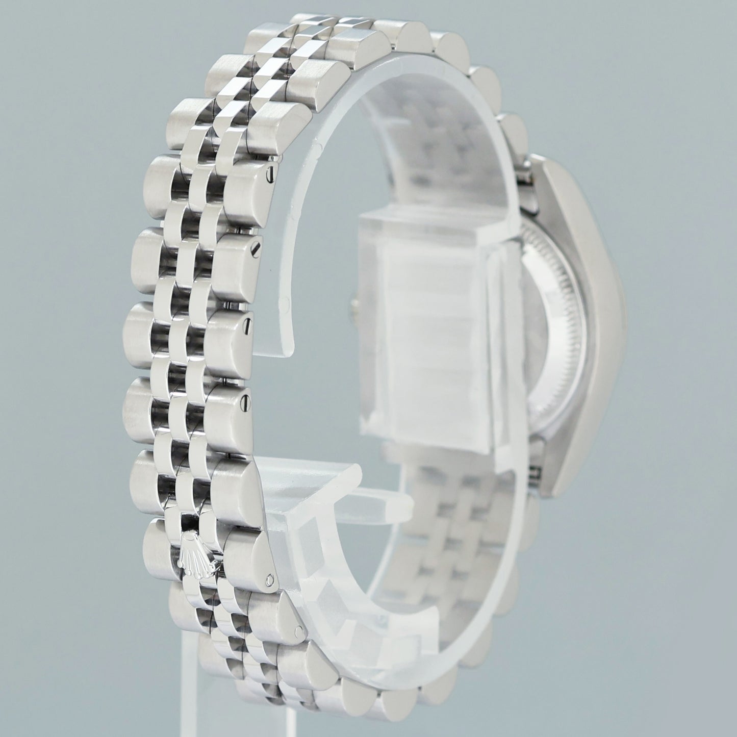 PAPERS MINT Ladies Rolex DateJust 179174 Silver Anniversary Diamond Jubilee 26mm Watch