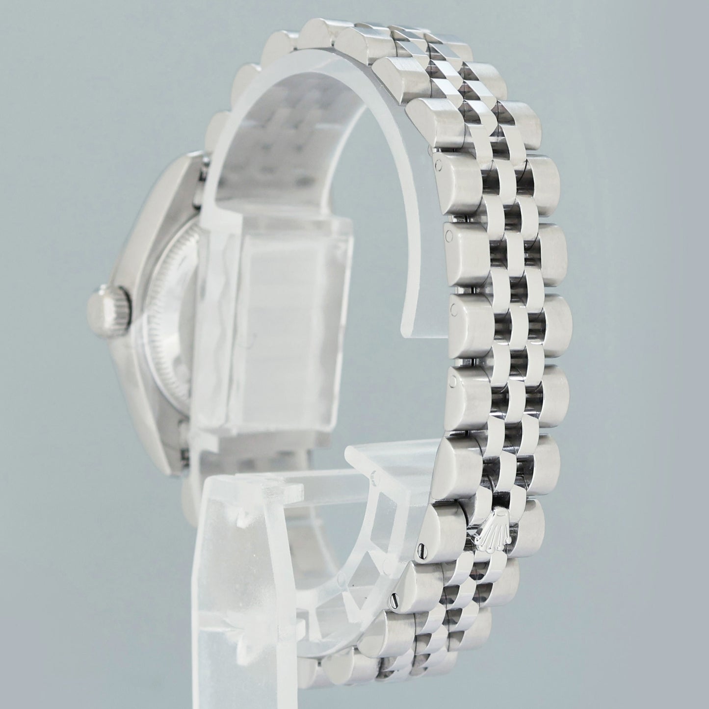 PAPERS MINT Ladies Rolex DateJust 179174 Silver Anniversary Diamond Jubilee 26mm Watch
