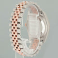 MINT 2015 PAPERS Rolex 116231 Jubilee DateJust Tone Rose Gold 36mm Silver Roman Watch