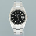 2024 MINT Rolex DateJust 126334 Black Stick Oyster White Gold Fluted Watch Box