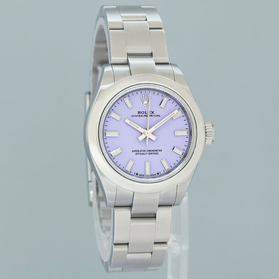 NEW AUG 2026 PAPERS Rolex 276200 Oyster Perpetual 28mm Lavender Oyster Watch Box