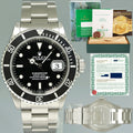 1994 MINT PAPERS Rolex Submariner Date 16610 Steel Black 40mm Watch Box