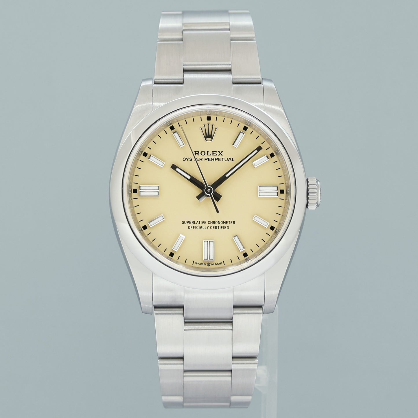 2026 NEW PAPERS Rolex Oyster 126000 Perpetual 36mm Beige Watch Box