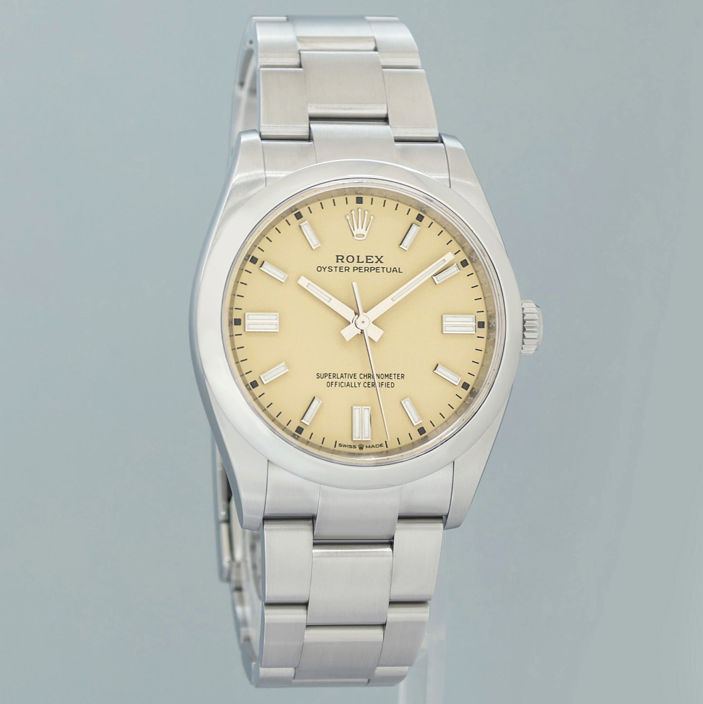 2026 NEW PAPERS Rolex Oyster 126000 Perpetual 36mm Beige Watch Box