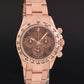 RSC PAPERS Rolex Daytona Chrono Rose Gold Chocolate Arabic 116505 Chrono Watch