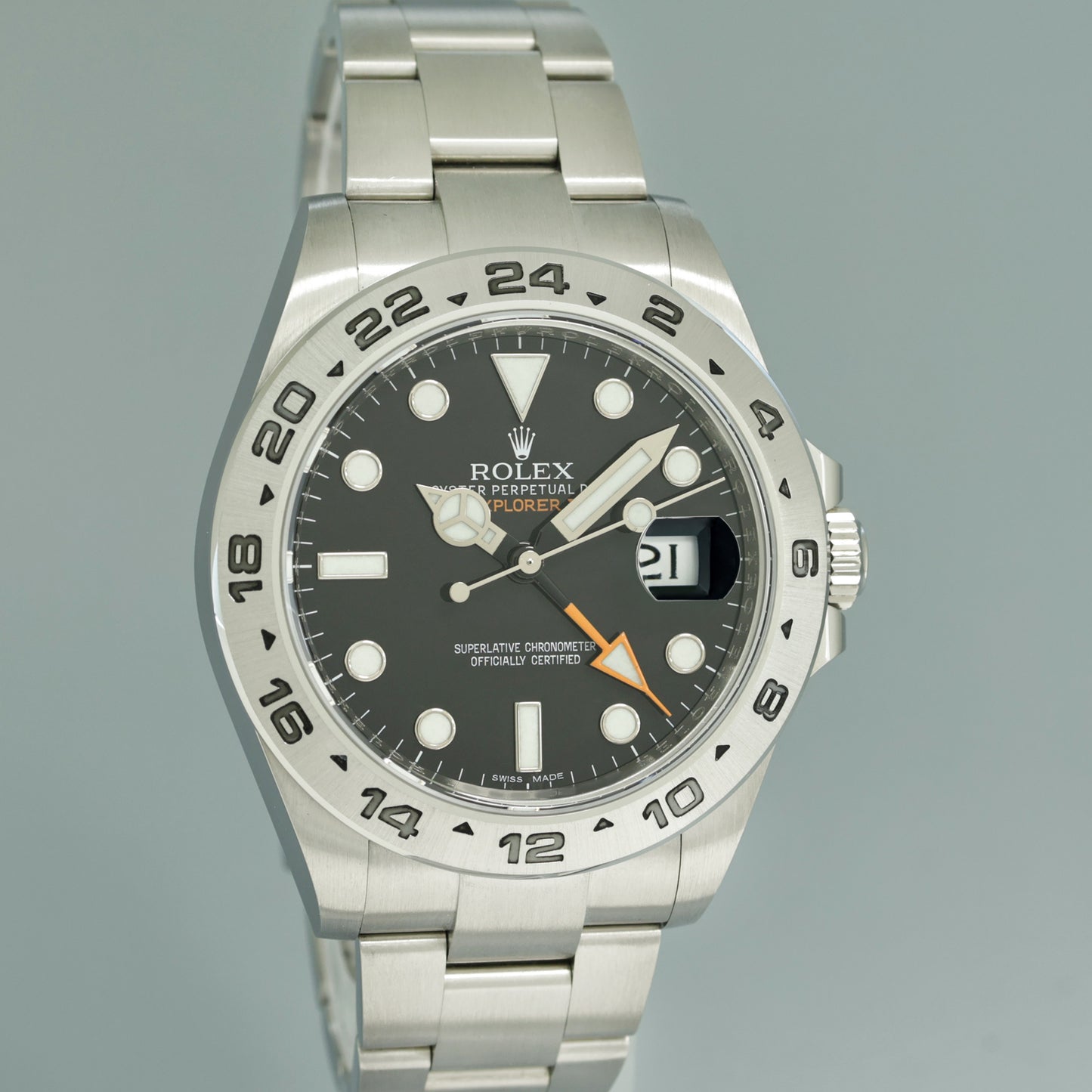 MINT Rolex 216570 Explorer II 42mm Black Dial Steel Oyster Watch Box
