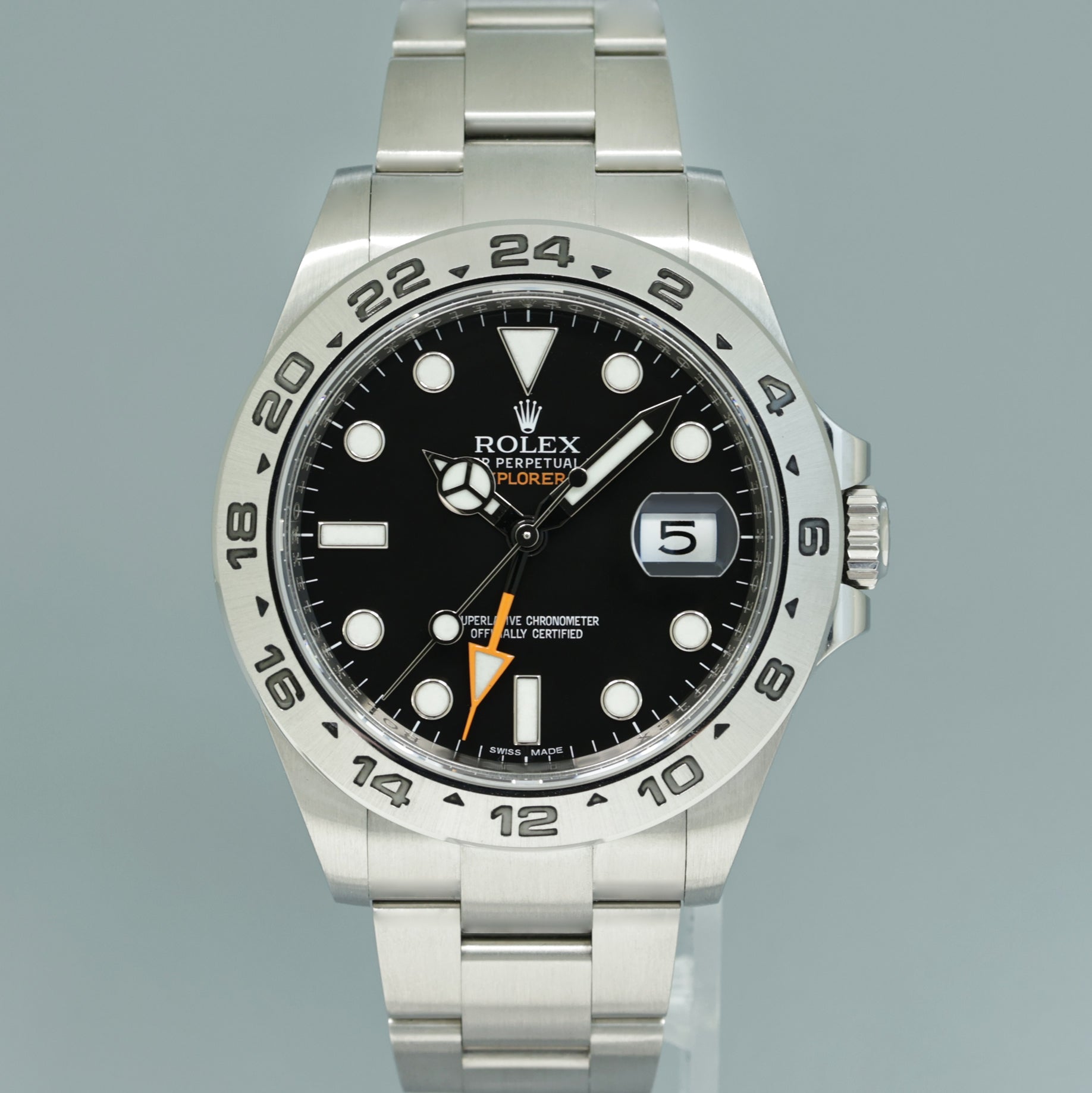 2018 MINT Rolex 216570 Explorer II 42mm Black Dial Steel Oyster Watch Box