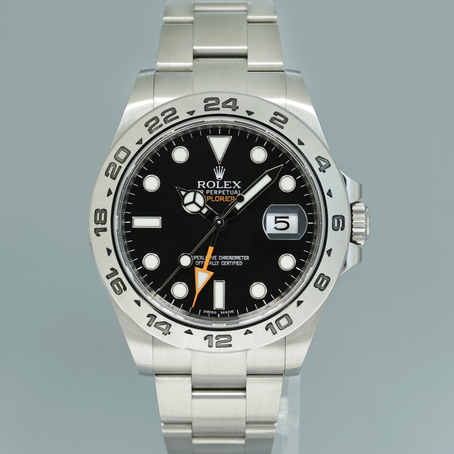 MINT Rolex 216570 Explorer II 42mm Black Dial Steel Oyster Watch Box