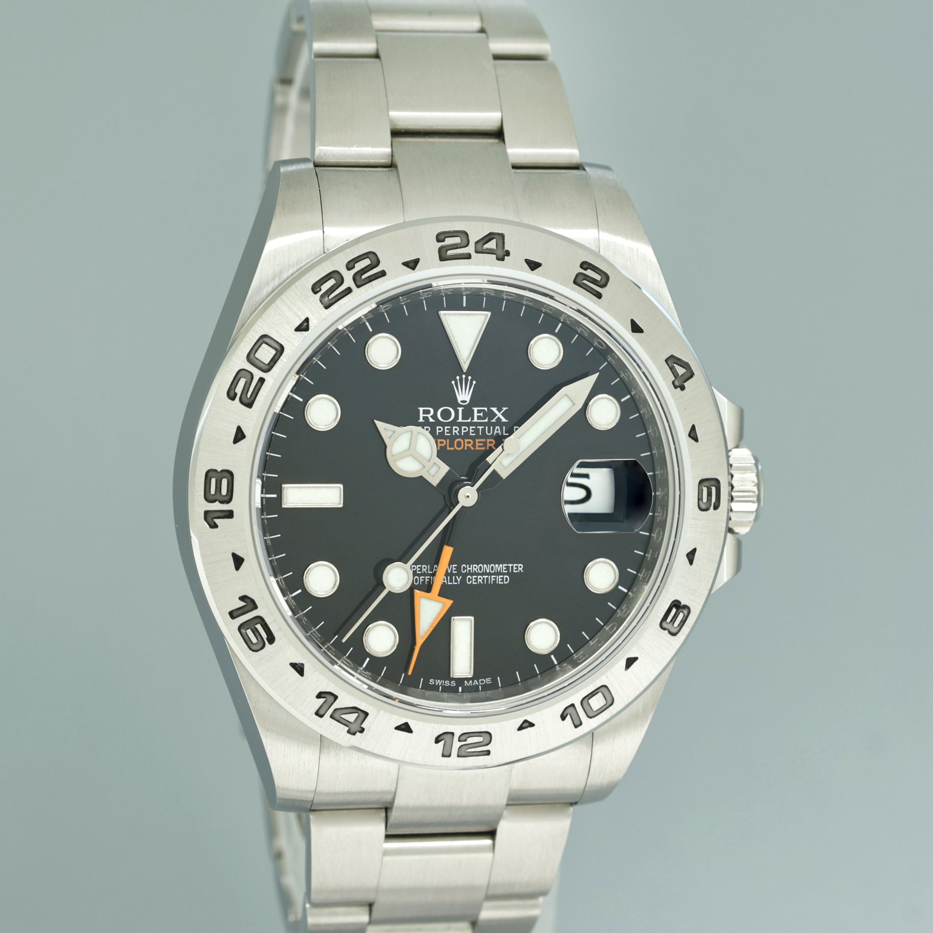 2018 MINT Rolex 216570 Explorer II 42mm Black Dial Steel Oyster Watch Box