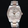 MINT 2023 Rolex DateJust 41 126331 Sundust Everose Gold 18k Two-Tone Oyster Watch