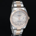 MINT 2023 Rolex DateJust 41 126331 Sundust Everose Gold 18k Two-Tone Oyster Watch
