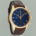 2023 PAPERS MINT IWC Schaffhausen Portugieser Chronograph Bucherer 42mm BLUE Watch