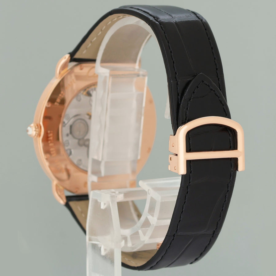 MINT Cartier 3268 Ronde Louis Cartier Rose Gold Diamond Leather WR007001 Watch Box