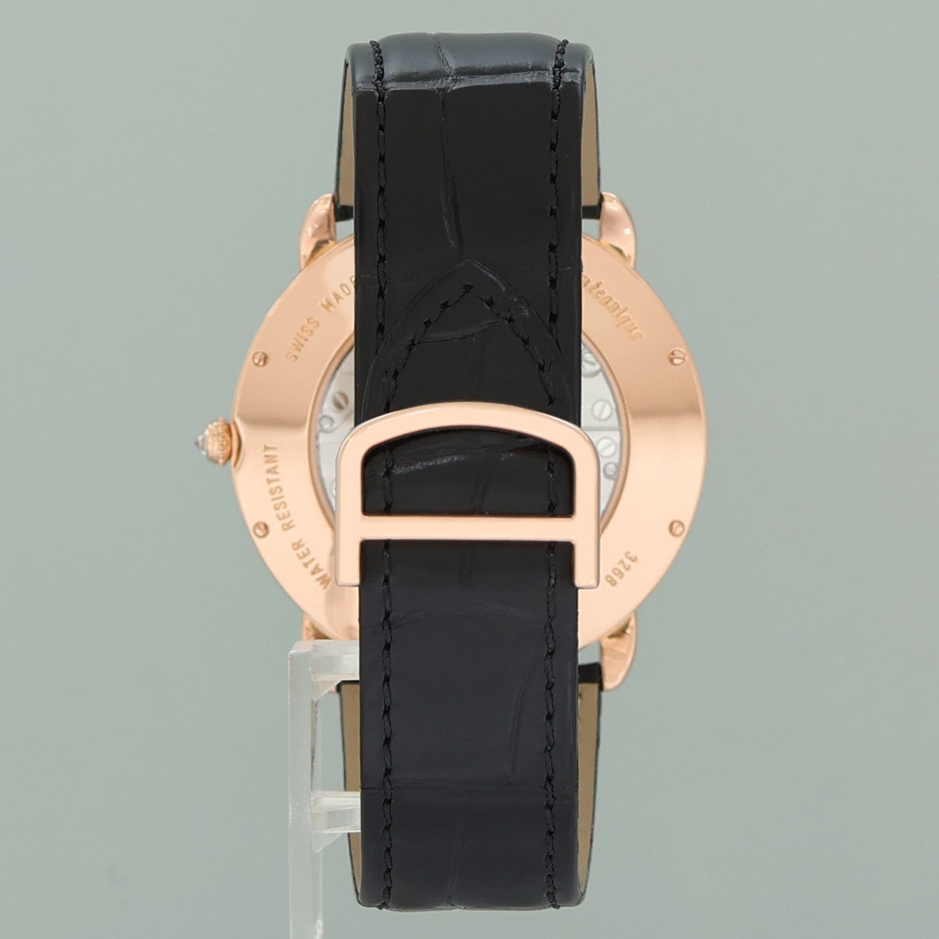 MINT Cartier 3268 Ronde Louis Cartier Rose Gold Diamond Leather WR007001 Watch Box