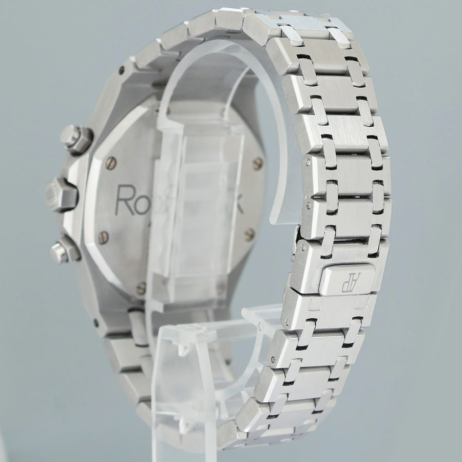 2009 PAPERS MINT Audemars Piguet 26300ST Royal Oak Silver Panda Chrono 39mm Watch