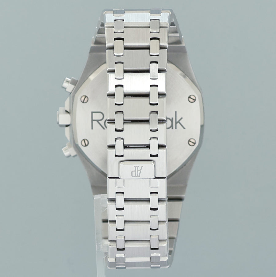 2009 PAPERS MINT Audemars Piguet 26300ST Royal Oak Silver Panda Chrono 39mm Watch