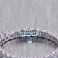 14k White Gold 0.75ctw Round Cut Diamond Eternity Band Ring