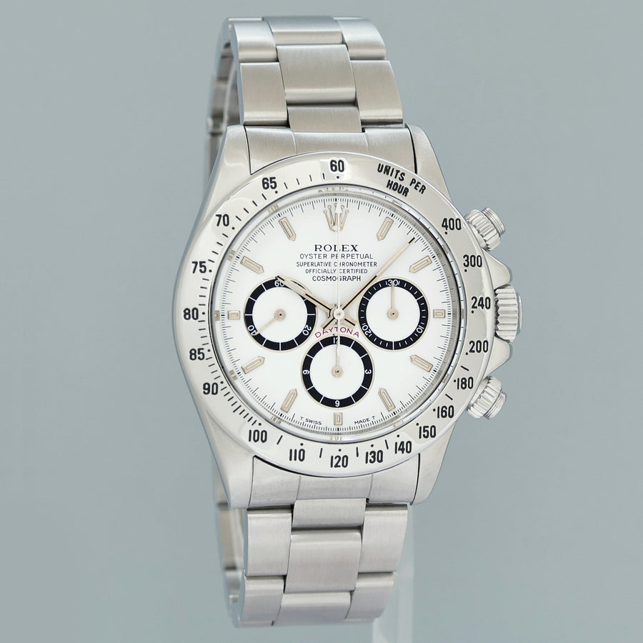 1991 MINT Rolex 16520 Zenith Daytona Tritium White Inverted 6 40mm Chrono Watch Box