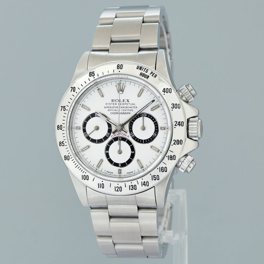 1991 MINT Rolex 16520 Zenith Daytona Tritium White Inverted 6 40mm Chrono Watch Box