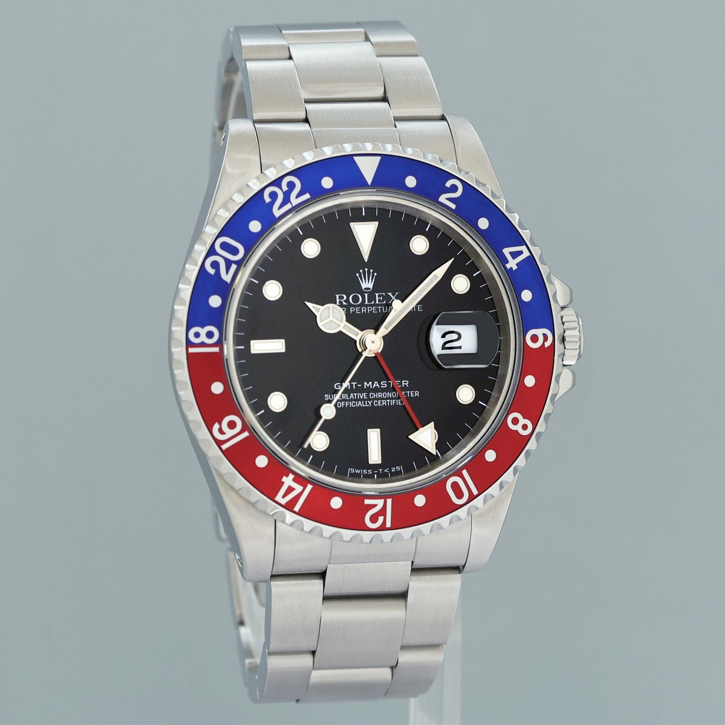 1991 PAPERS MINT Rolex 16700 GMT Pepsi Blue Red Steel Oyster 40mm Watch Box