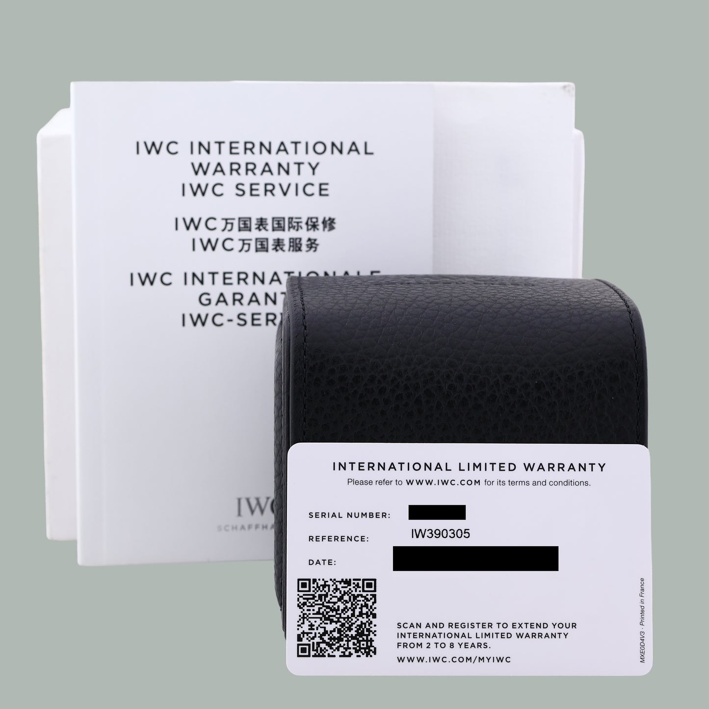 2023 PAPERS MINT IWC Schaffhausen Portugieser Chronograph Bucherer 42mm BLUE Watch