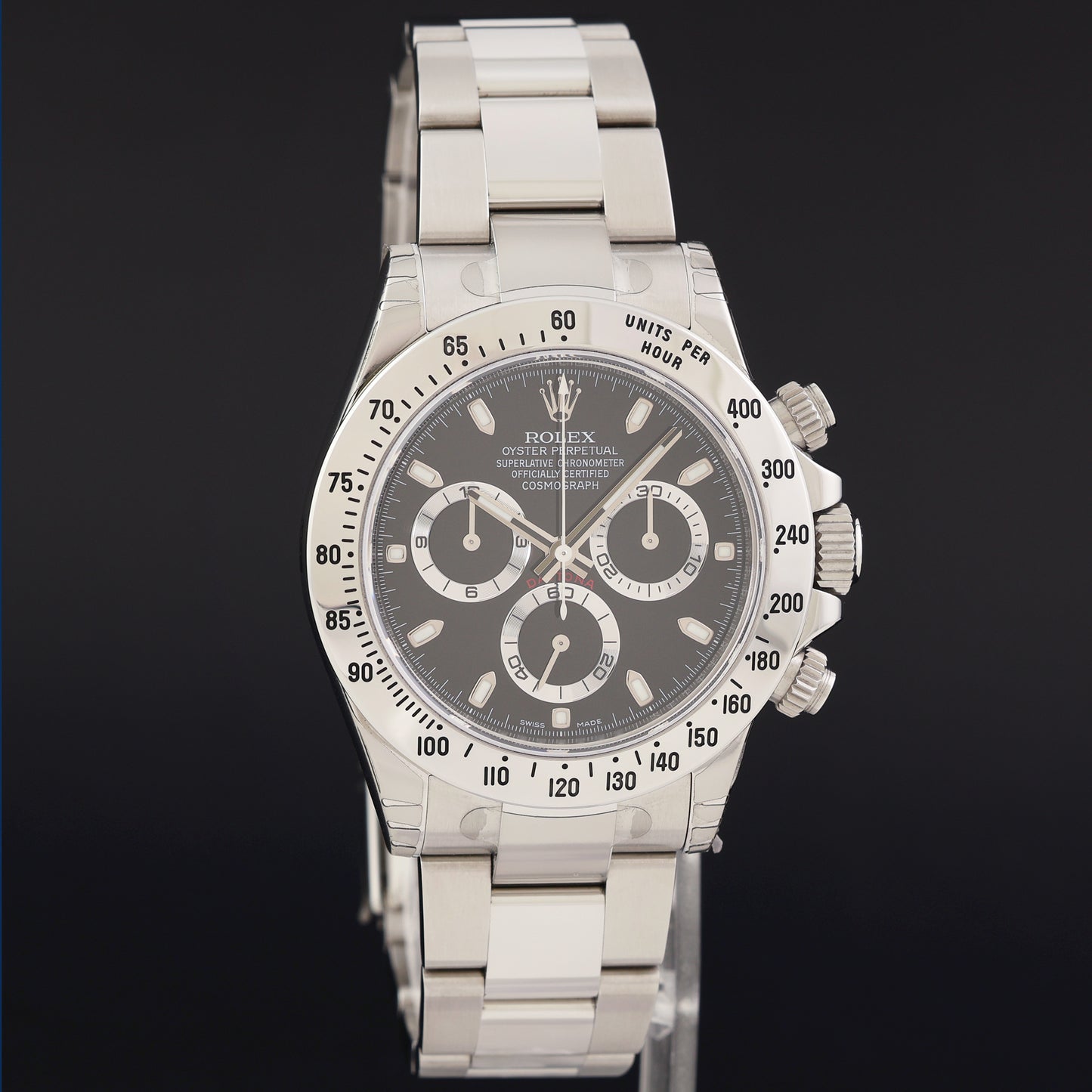 STICKERS NEW 2011 Rolex Daytona 116520 Black Dial Steel Chronograph 40mm Watch Box