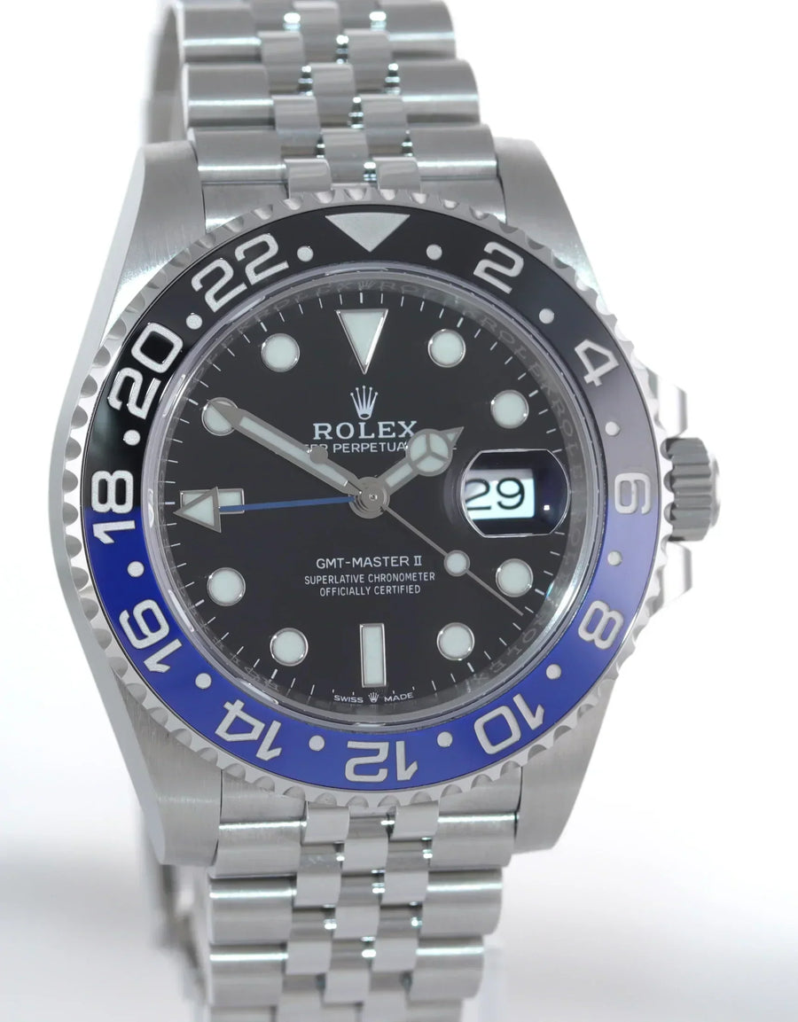 2019 MINT PAPERS Rolex GMT Master Batman Blue Jubilee Ceramic 126710 Watch Box