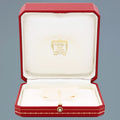 Cartier 7824 Riviera Yellow Gold Leather Manual Wind White Roman Watch