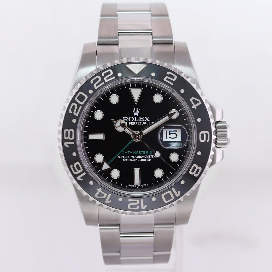 MINT PAPERS Rolex GMT Master II 116710 Steel Ceramic 40mm Black Watch Box