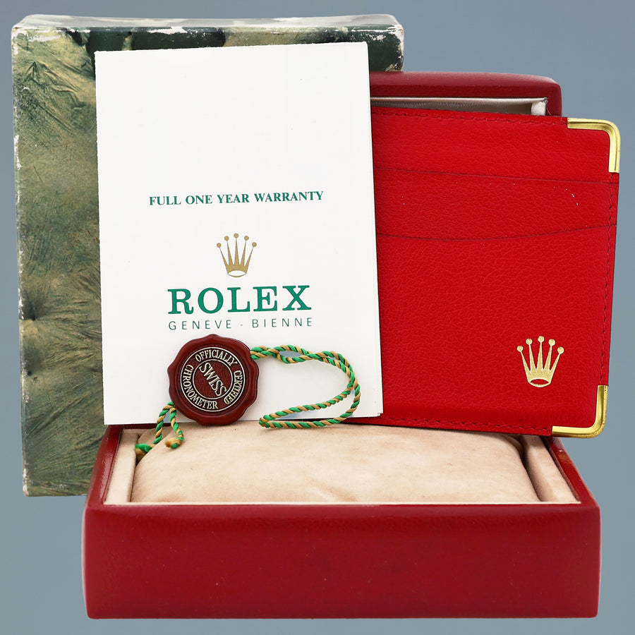 PAPERS Ladies Rolex 26mm DateJust 6917 Two Tone Gold Jubilee Silver Dial Watch Box