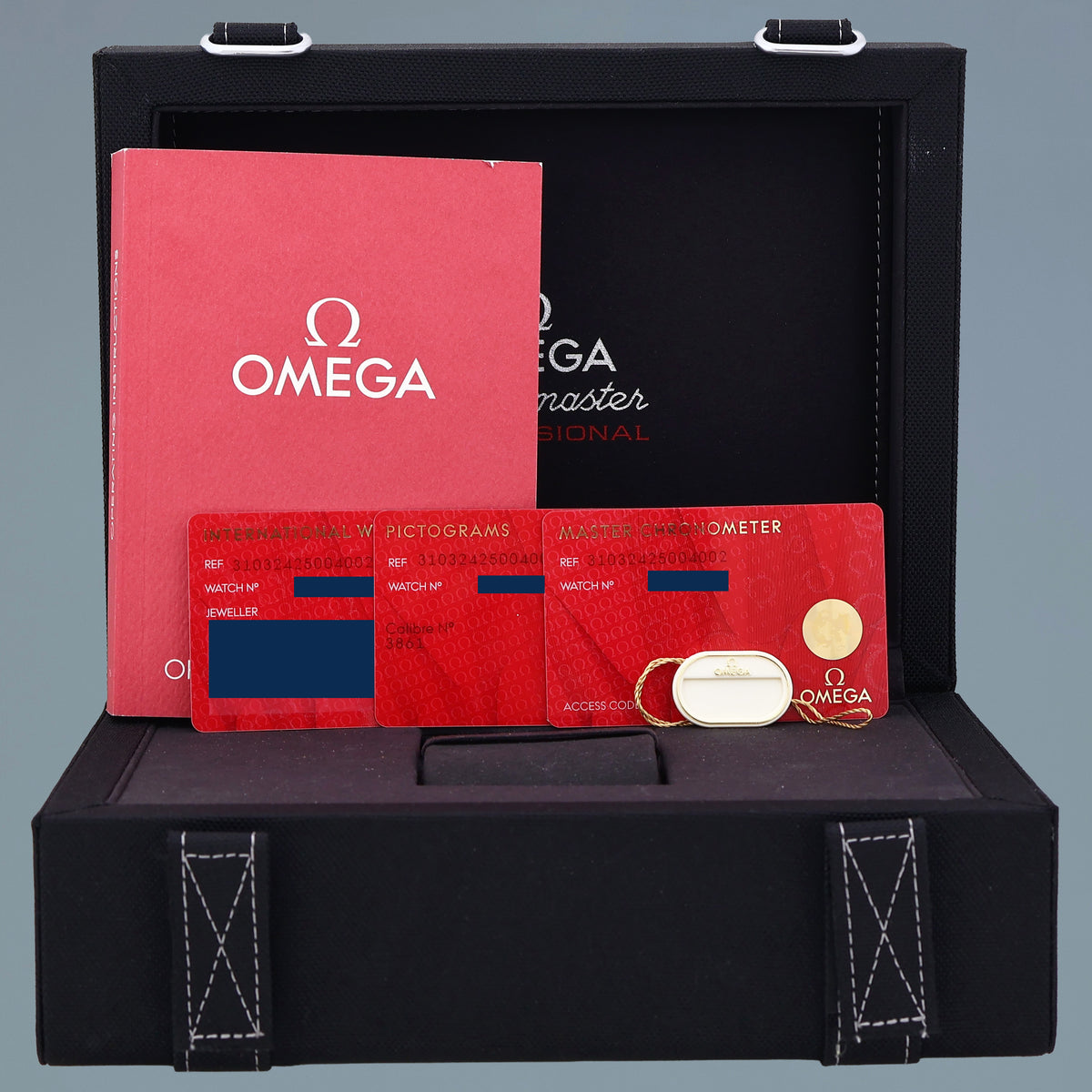 2024 PAPERS Omega White Speedmaster Moon Professional 310.32.42.50.04.002 Watch