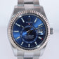 MINT 2022 Rolex Sky-Dweller Stainless White Gold Blue 326934 42mm Watch Box