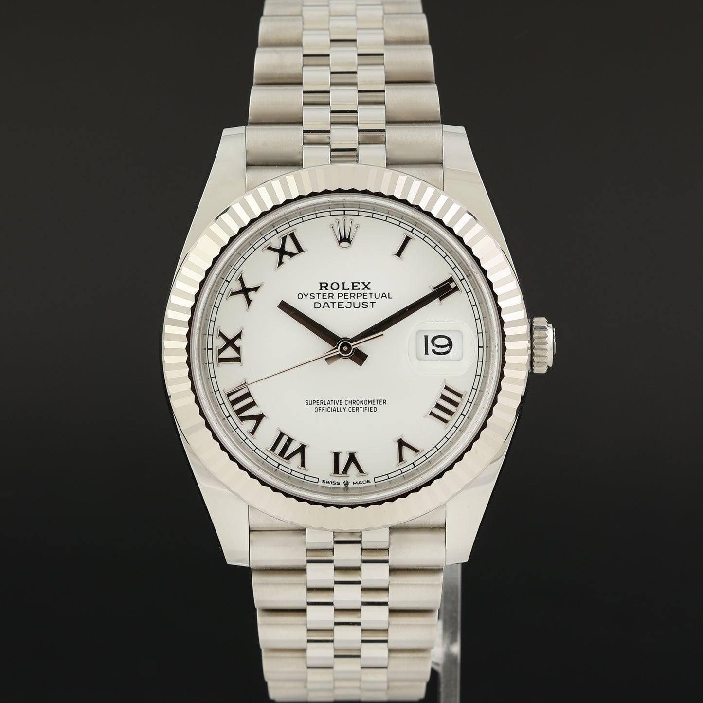 2025 NEW PAPERS Rolex DateJust 41mm White Roman Jubilee White Gold 126334 Watch