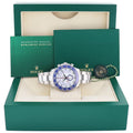 2015 MINT Rolex Yacht-Master II 44mm Steel White Blue Ceramic 116680 Watch Box