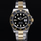 STICKERS 2023 PAPERS Rolex Submariner 41mm Black 126613LN Two Tone Gold Watch