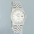 MINT 2004 Rolex DateJust 16234 Factory White Diamond Jubilee White Gold Fluted Watch Box