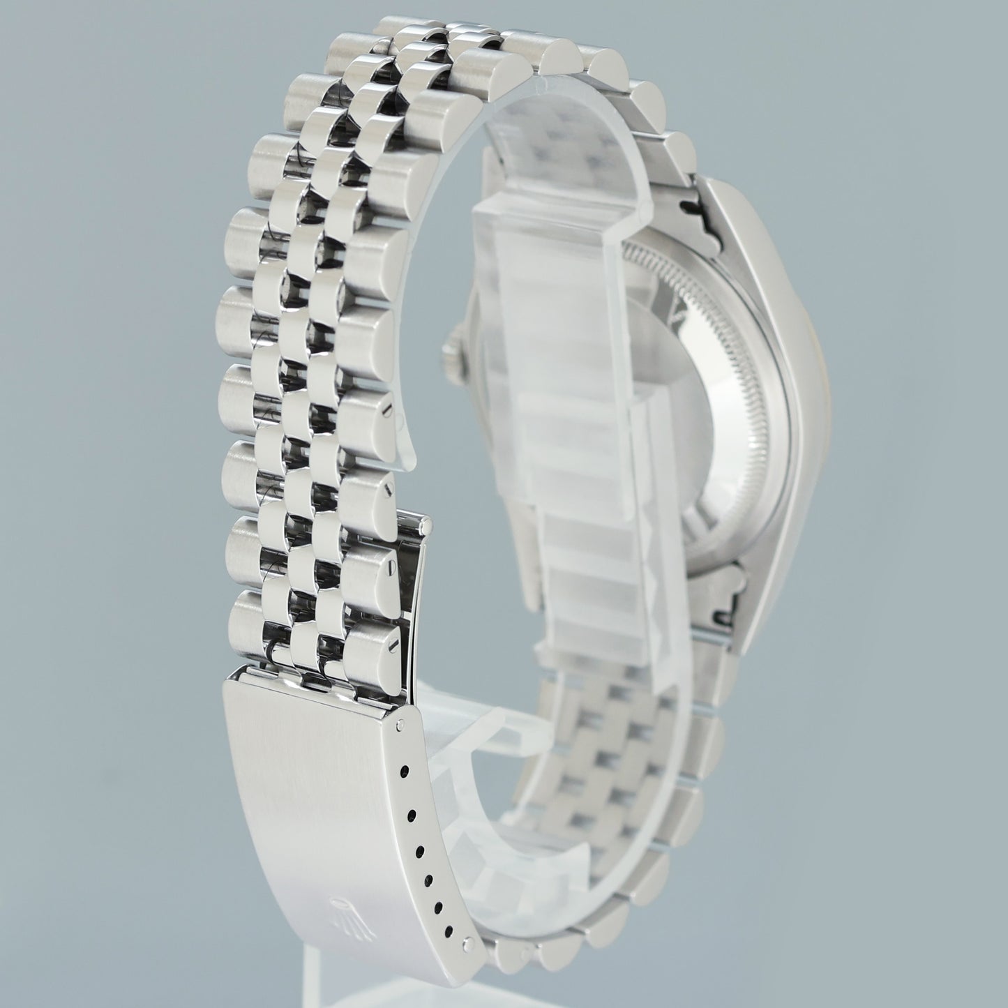 MINT 2004 Rolex DateJust 16234 Factory White Diamond Jubilee White Gold Fluted Watch Box