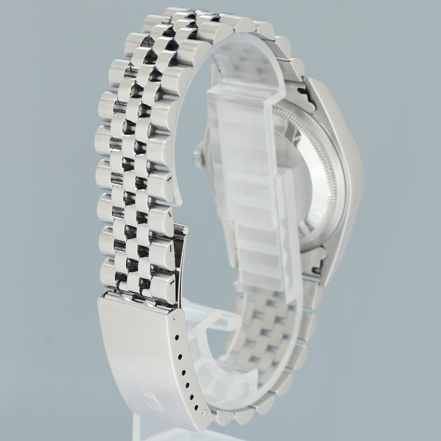 MINT 2004 Rolex DateJust 16234 Factory White Diamond Jubilee White Gold Fluted Watch Box
