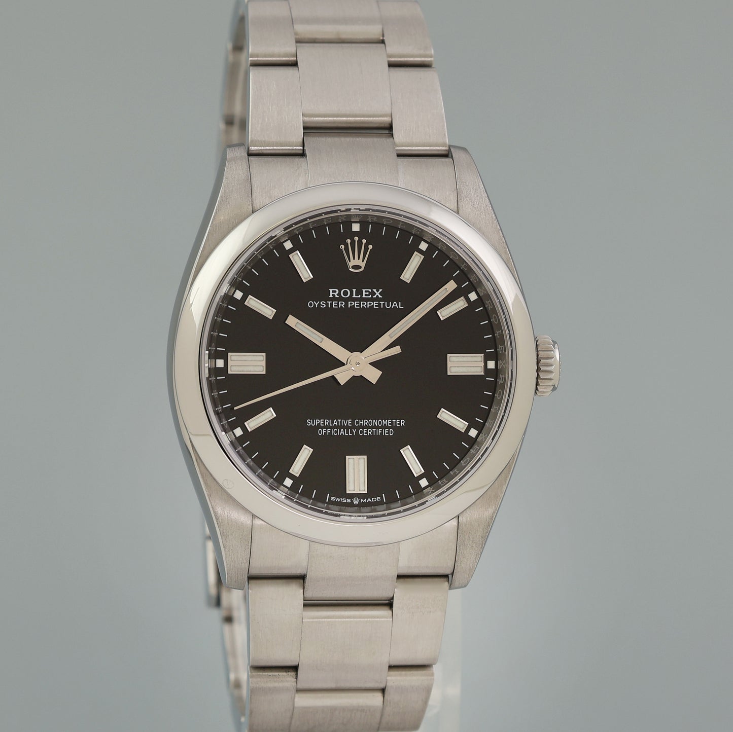 2023 NEW PAPERS Rolex Oyster Perpetual 126000 36mm Black Dial Watch Box