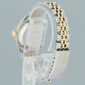 MINT Ladies Rolex 26mm 69173 DateJust Blue Diamond Two Tone Yellow Gold Jubilee Watch