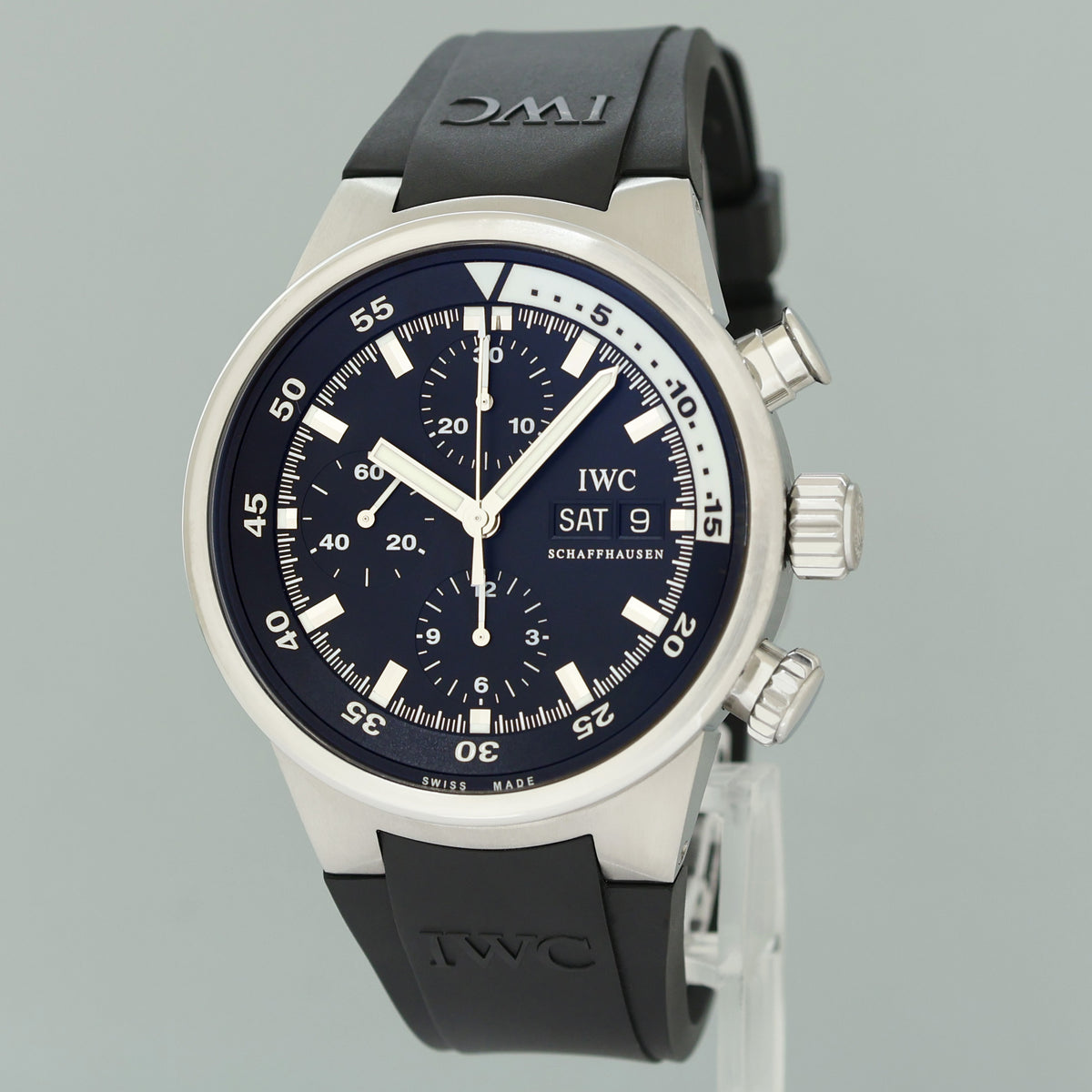 MINT IWC Aquatimer Chronograph 42mm IW371993 automatic Steel Rubber Watch Box