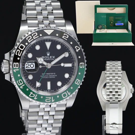 2024 NEW PAPERS Rolex GMT-Master II SPRITE Green Jubilee Steel 126720 VTNR Watch