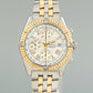PAPERS Breitling Crosswind Automatic D13355 Two Tone Gold 42mm White Watch Box