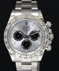 PAPERS 2023 Rolex Daytona Ghost Panda Silver Chronograph 126509 White Gold Watch Box