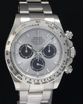 PAPERS 2023 Rolex Daytona Ghost Panda Silver Chronograph 126509 White Gold Watch Box